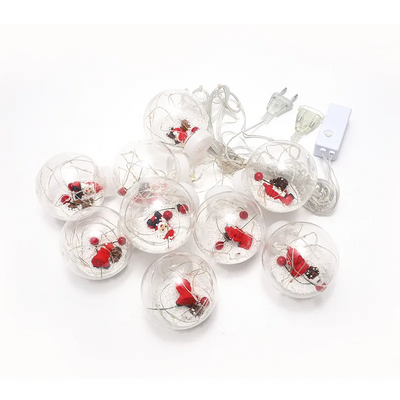 Cascada de Esferas con Monitos de Navidad (3 metros)