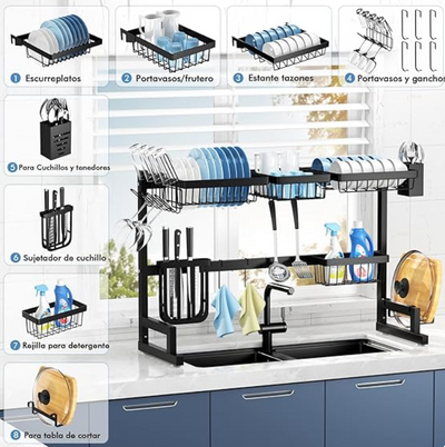 Organizador y Escurridor de Platos Para Cocina (85 cm)