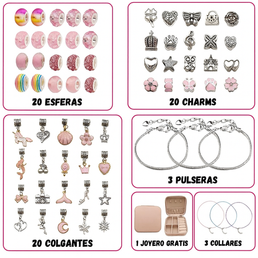 Set de Joyería para Crear Pulseras y Collares