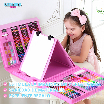 ArtSet™ - Maleta de Lapices para Pequeños Artistas (208 piezas)